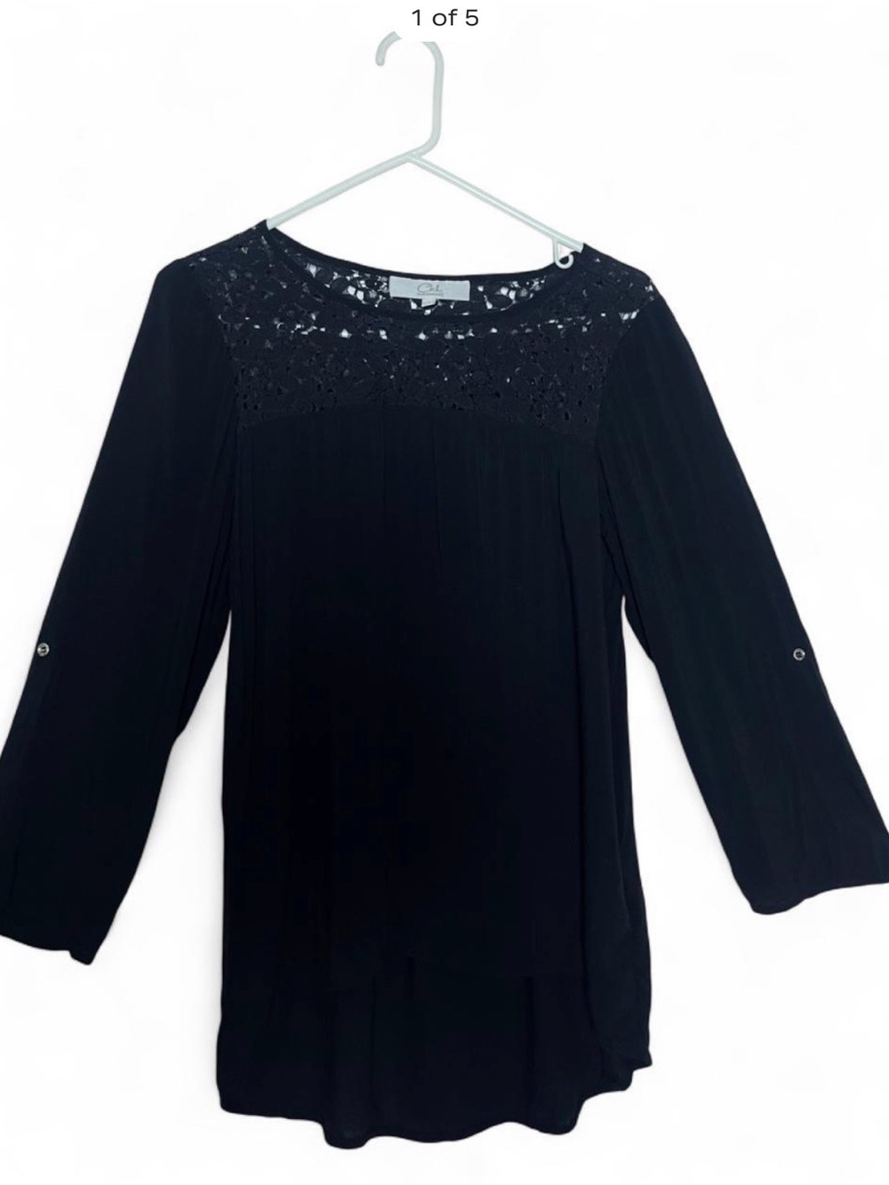 Clockhouse Black Lace Blouse – Size S
